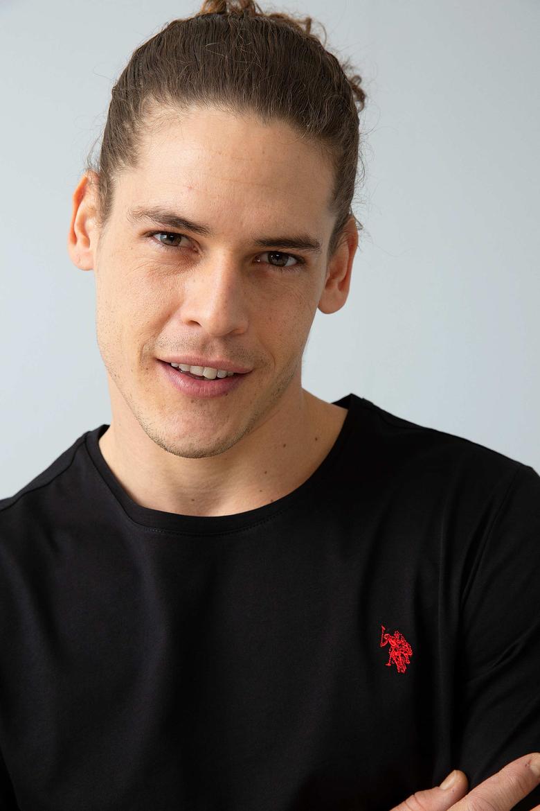 Erkek Siyah Basic Tişört - 50200039017