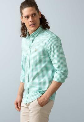 Erkek Yeşil Gömlek Uzunkol - 50200045017