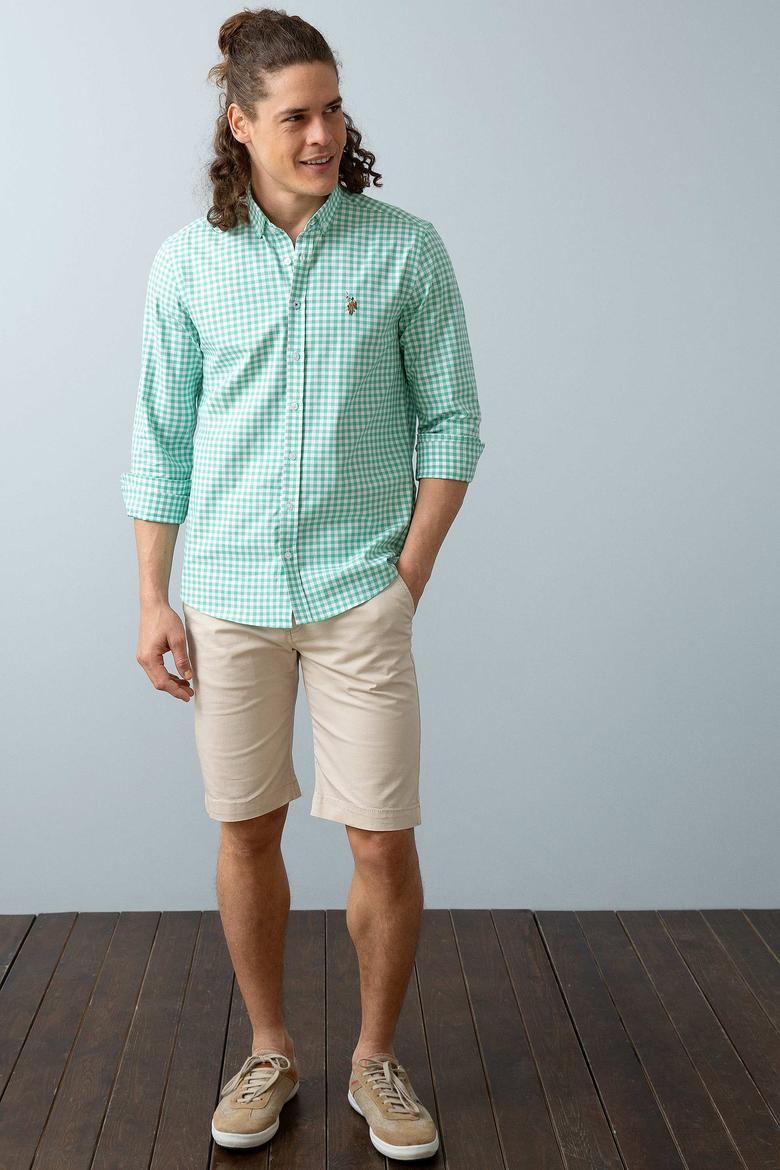 Erkek Yeşil Gömlek Uzunkol - 50200045017