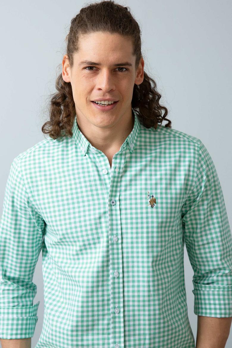Erkek Yeşil Gömlek Uzunkol - 50200045017