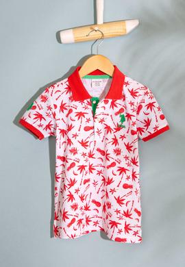 Çocuk Kırmızı Bisiklet Yaka Tişört - 50200212001