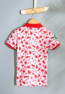 Çocuk Kırmızı Bisiklet Yaka Tişört - 50200212001