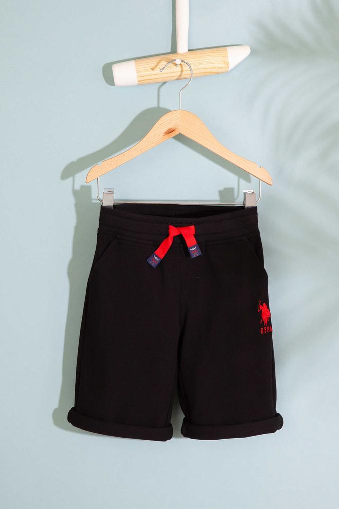 Çocuk Siyah Örme Şort
