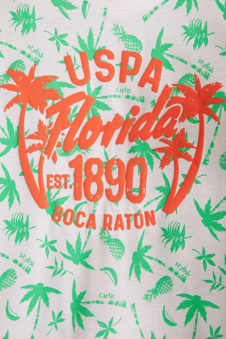 Çocuk Yeşil Bisiklet Yaka Tişört - 50200225025