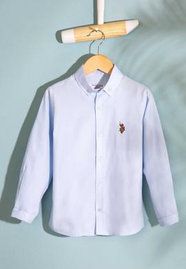 Erkek Çocuk Mavi Gömlek Uzunkol - 50200510020