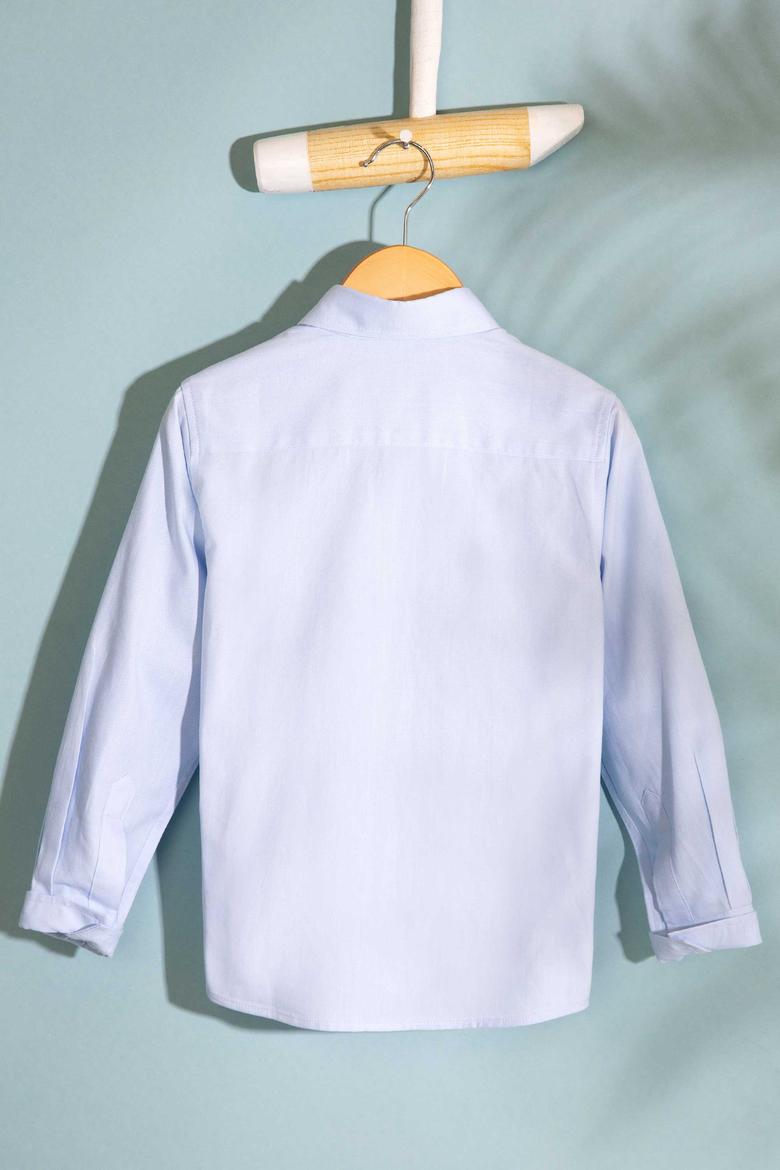 Erkek Çocuk Mavi Gömlek Uzunkol - 50200510020