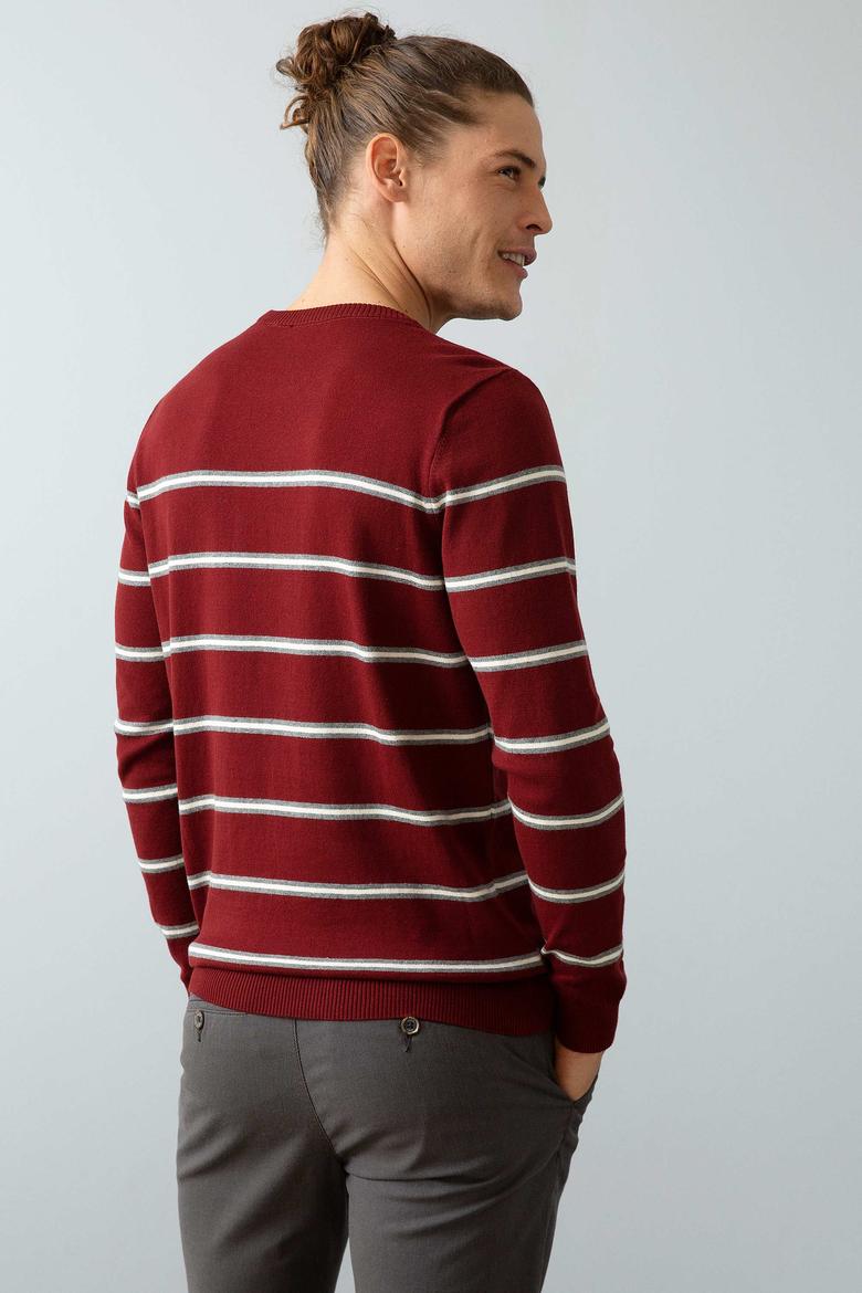 Erkek Kırmızı Triko Kazak - 50202072008