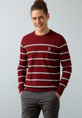 Erkek Kırmızı Triko Kazak - 50202072008