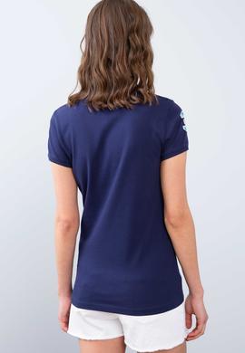 Kadın Lacivert Polo Yaka T-Shirt - 50202110010