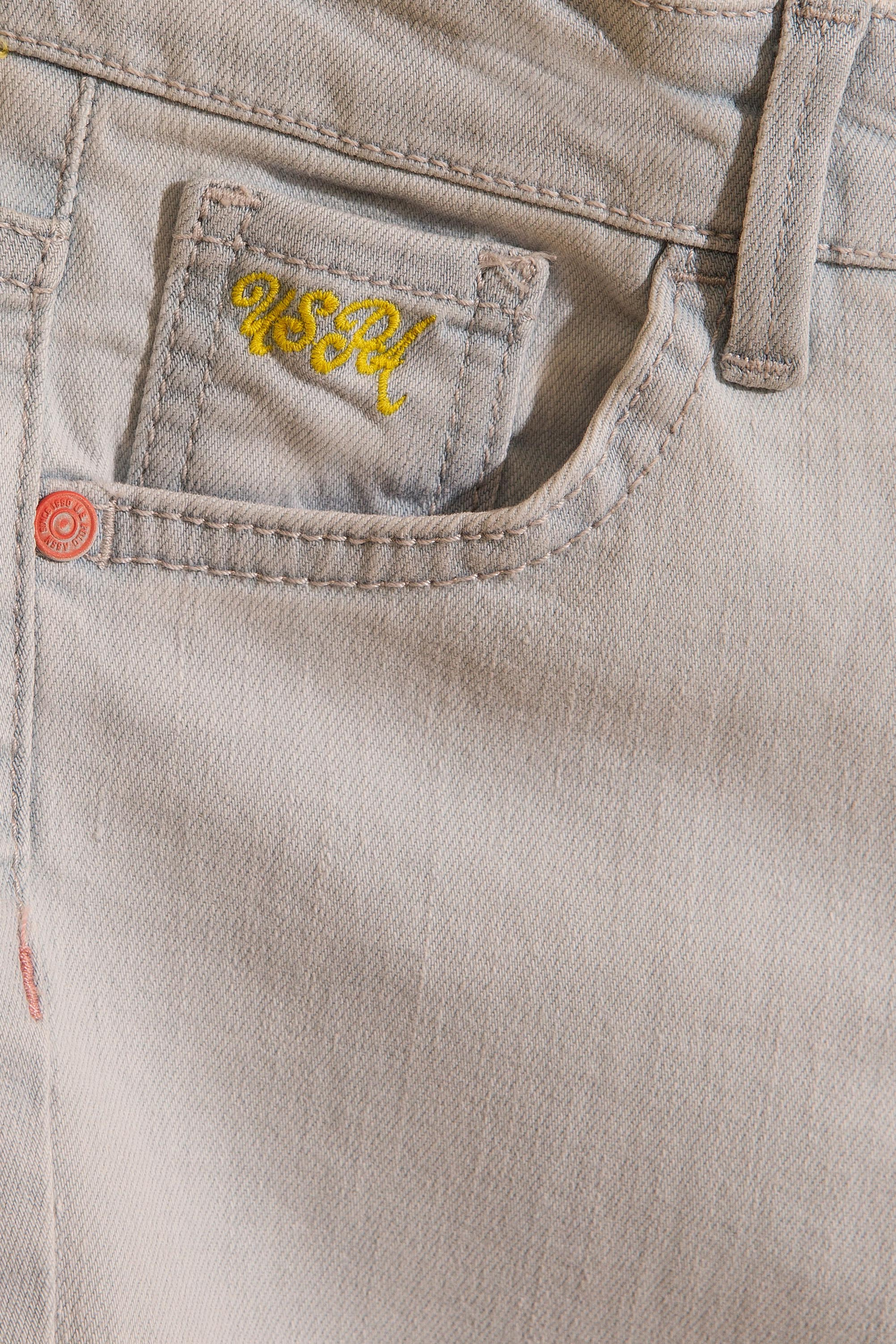 Kız Çocuk Mavi Denim Pantolon - Image 3