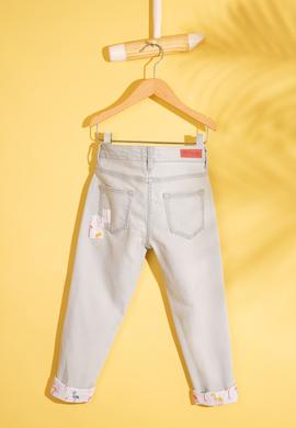 Kız Çocuk Mavi Denim Pantolon - 50202125010