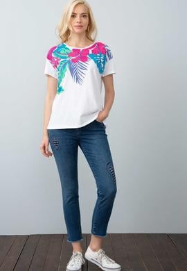 Kadın Beyaz Tişört - 50202152004