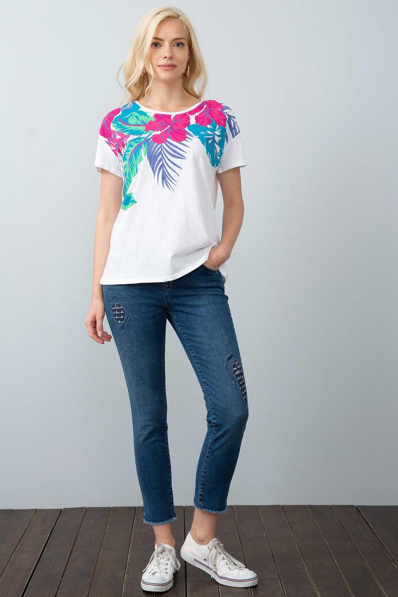 Kadın Beyaz Tişört - 50202152004