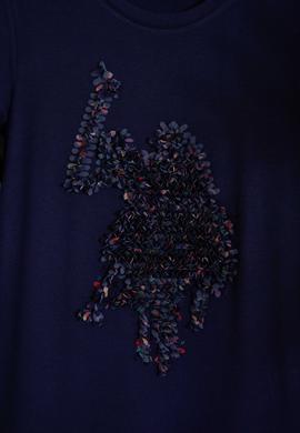 Kız Çocuk Lacivert Örme Elbise - 50202164010