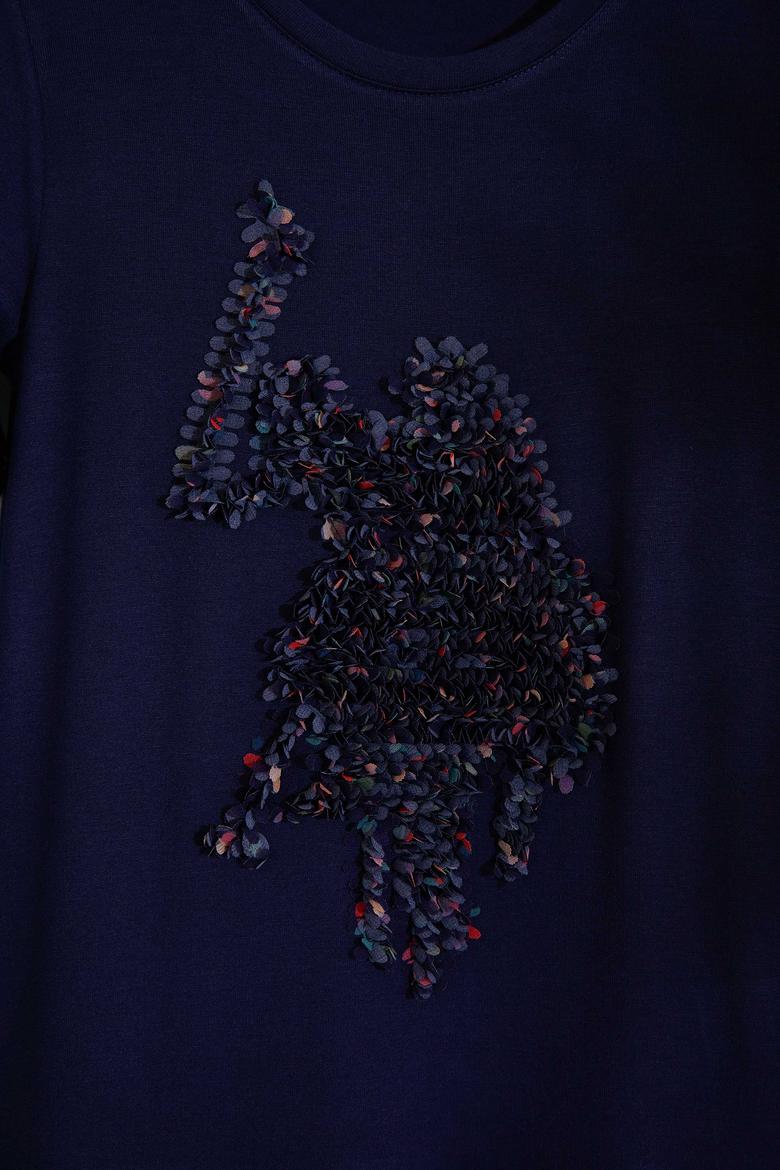 Kız Çocuk Lacivert Örme Elbise - 50202164010