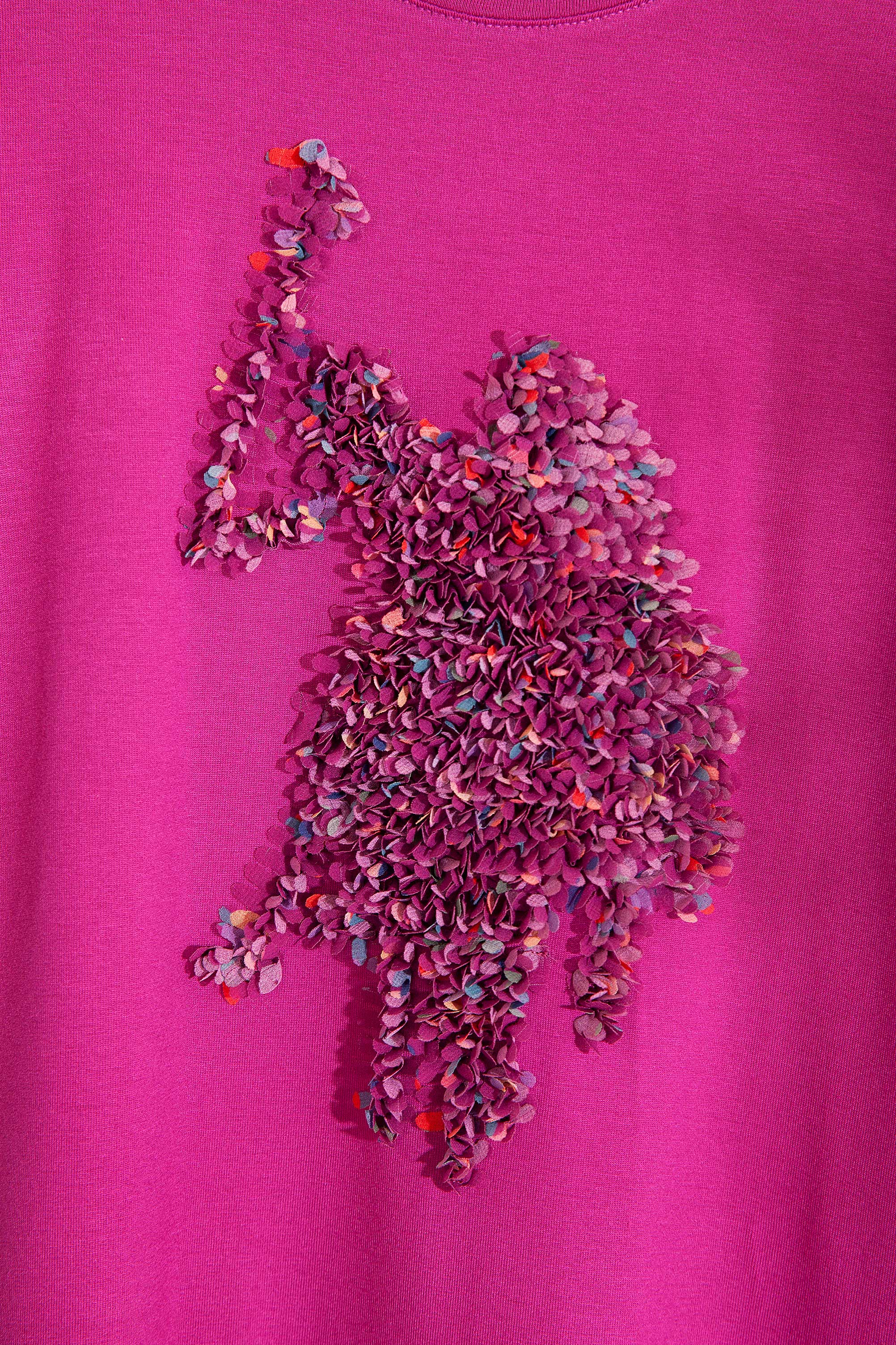Kız Çocuk Pembe Örme Elbise - Image 3