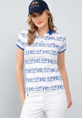 Kadın Mavi Polo Yaka T-Shirt - 50202184019