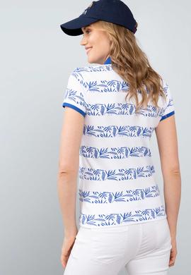 Kadın Mavi Polo Yaka T-Shirt - 50202184019