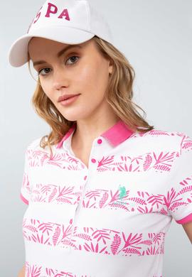 Kadın Pembe Polo Yaka T-Shirt - 50202184002