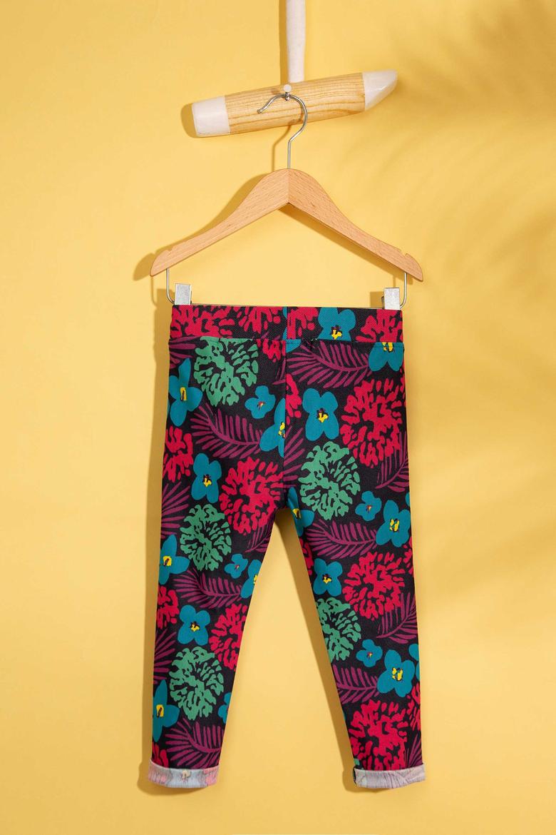 Çocuk Lacivert Örme Tayt - 50202187003