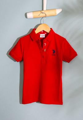 Kız Çocuk Kırmızı Basic Tişört - 50202240030