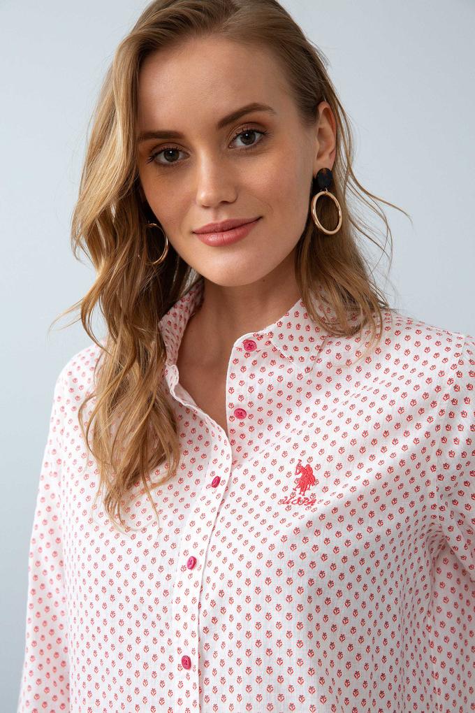 Kadın Pembe Gömlek Uzunkol