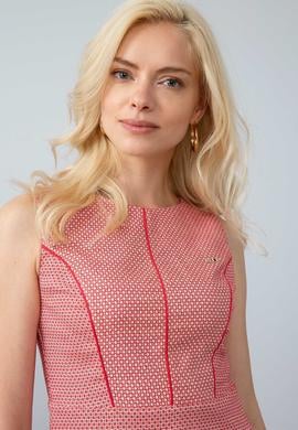 Kadın Kırmızı Dokuma Elbise - 50202404006