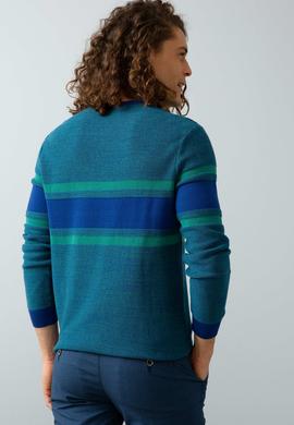 Erkek Mavi Triko Kazak - 50202487003