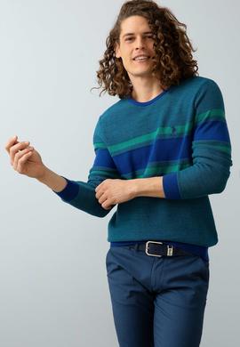 Erkek Mavi Triko Kazak - 50202487003