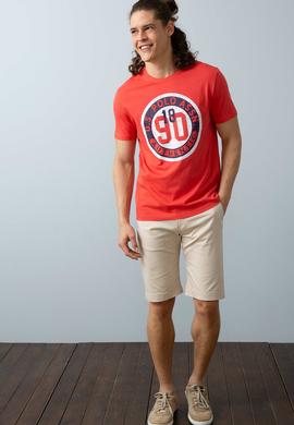 Erkek Bej Dokuma Şort - 50203532021