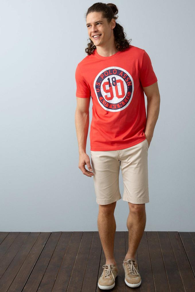 Erkek Bej Dokuma Şort