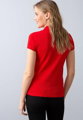 Kadın Kırmızı Polo Yaka T-Shirt - 50204742051