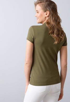 Kadın Yeşil Polo Yaka T-Shirt Basic - 50204742069