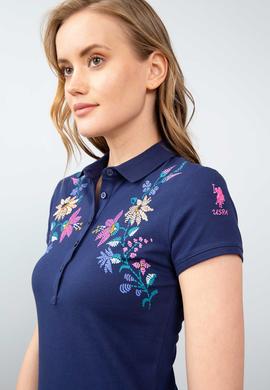 Kadın Lacivert Polo Yaka T-Shirt - 50204904008