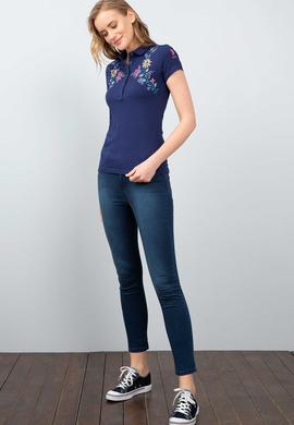 Kadın Lacivert Polo Yaka T-Shirt - 50204904008