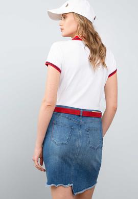 Kadın Beyaz Polo Yaka T-Shirt - 50204912005