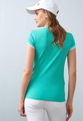 Kadın Yeşil Polo Yaka T-Shirt - 50204912020