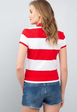 Kadın Kırmızı Polo Yaka T-Shirt - 50204926039