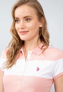 Kadın Pembe Polo Yaka T-Shirt - 50204926032