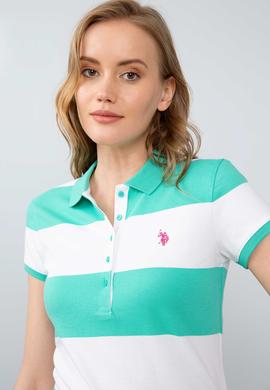 Kadın Yeşil Polo Yaka T-Shirt - 50204926015