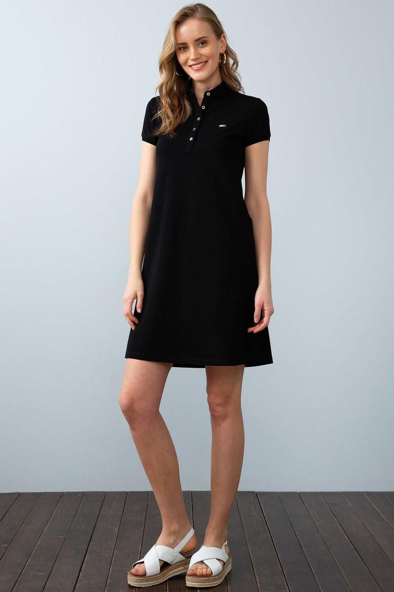 Kadın Siyah Örme Elbise