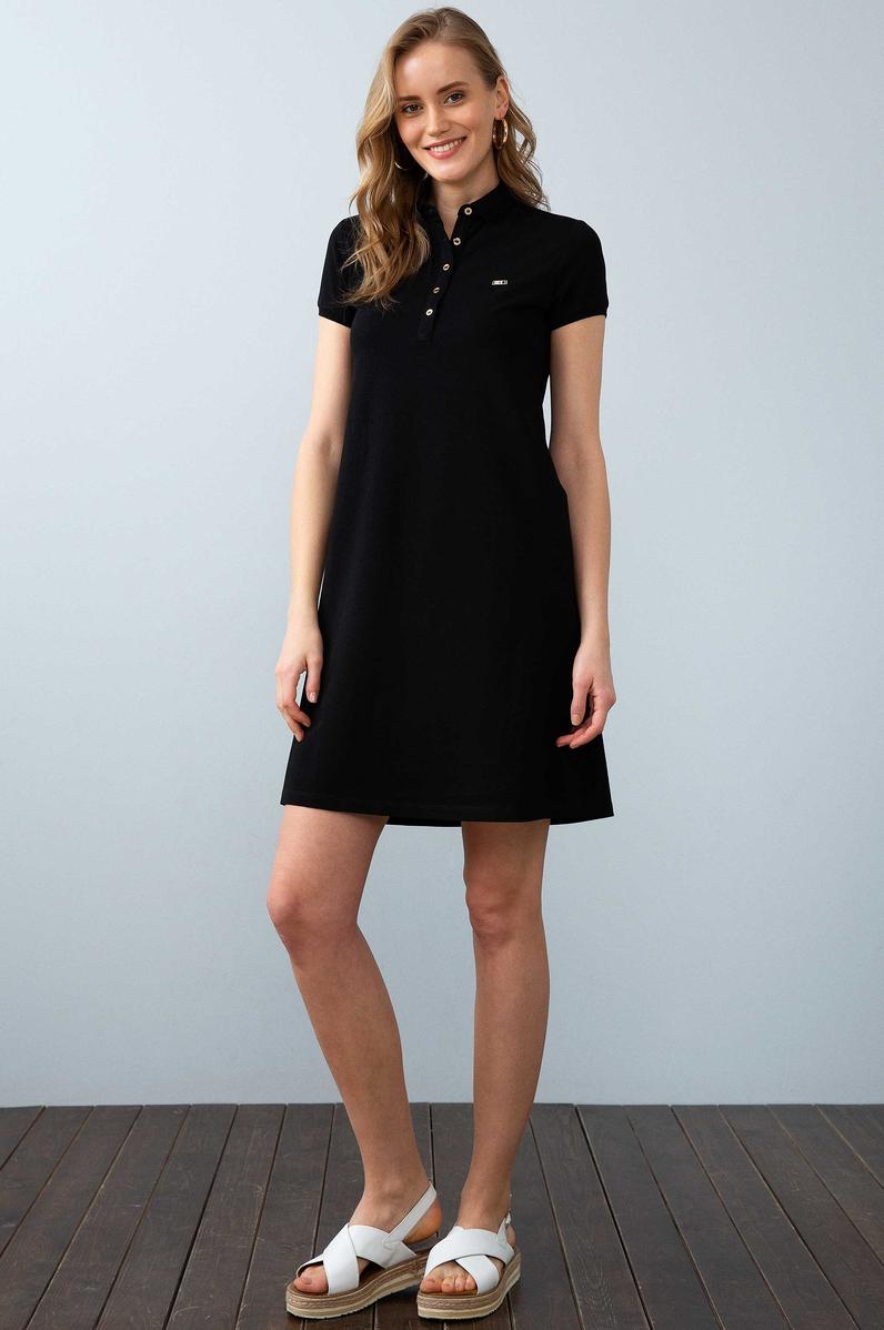 Kadın Siyah Örme Elbise