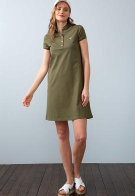 Kadın Koyu Haki Örme Elbise - 50204931030