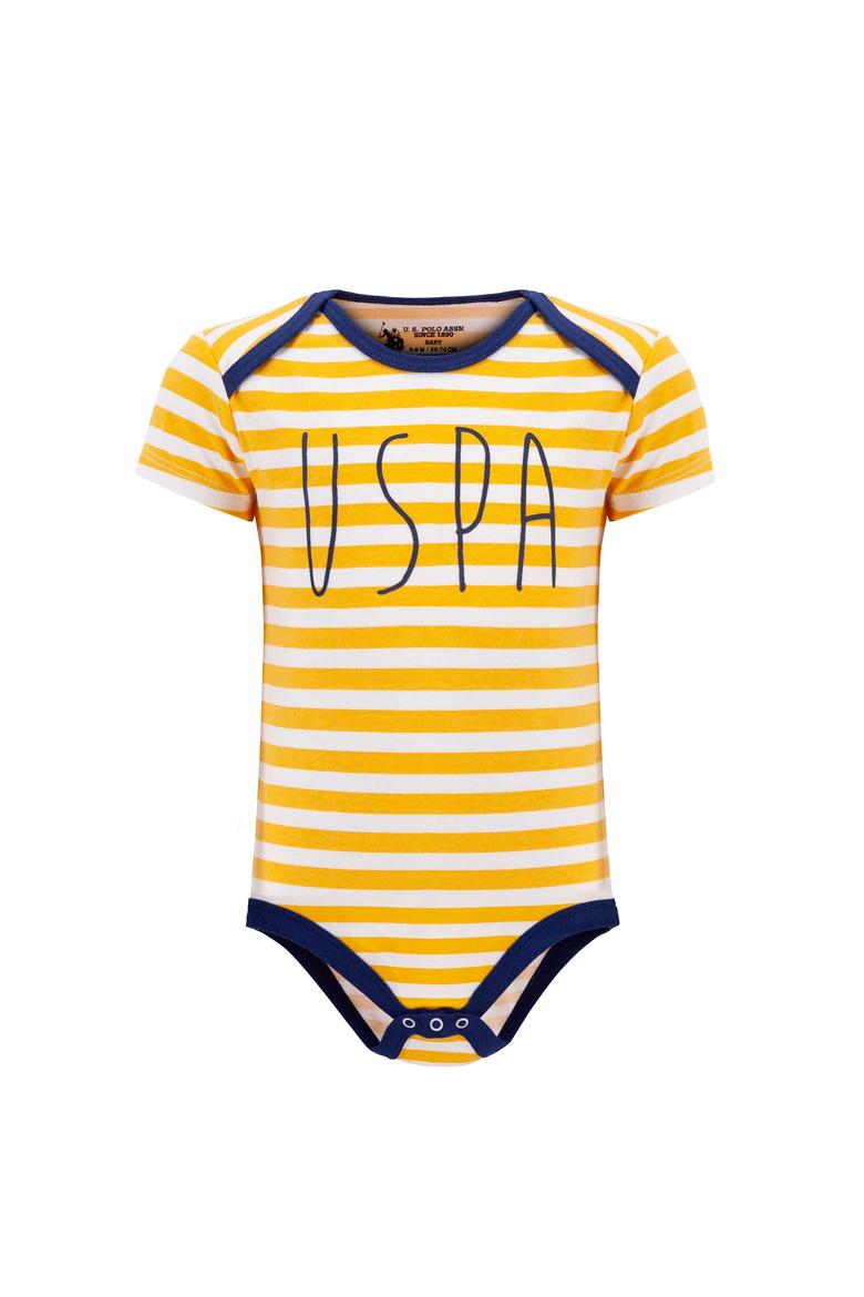 Erkek Bebek Sarı Body Kısakol - 50205032006