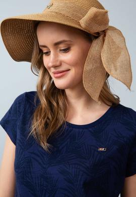 Kadın Lacivert Bisiklet Yaka T-Shirt - 50205183005