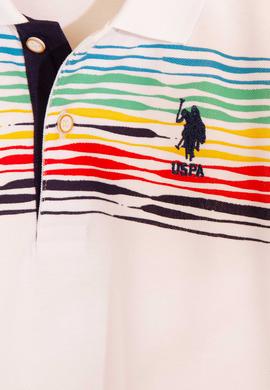 Erkek Çocuk Beyaz Polo Yaka Tişört - 50205195001