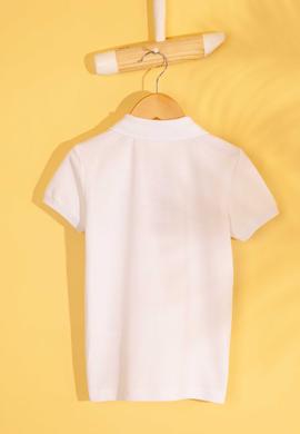 Erkek Çocuk Beyaz Polo Yaka Tişört - 50205195001