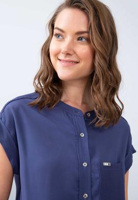 Kadın Lacivert Gömlek - 50205212018