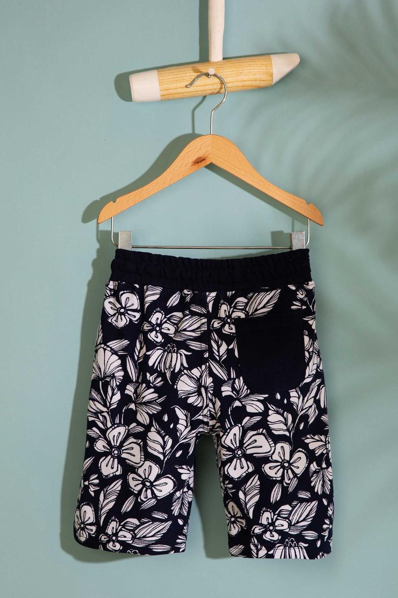 Çocuk Lacivert Örme Şort - 50205264008