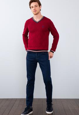 Erkek Bordo Kazak - 50205662005